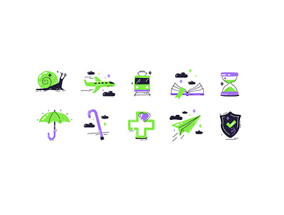 Travel Icons icons illustration