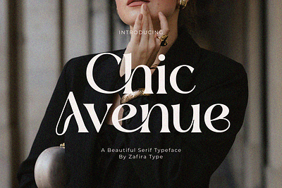 Chic Avenue advertising branding clithing design elegant font font illustration logo seri ui