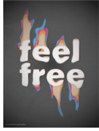 Feel Free! bold design branding creative design design design experiment graphic design illustration