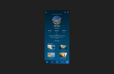 PlayerHub User Profile account app branding daily ui 006 design games gaming graphic design illustration play player players profile steam steam account typography ui user user profile ux