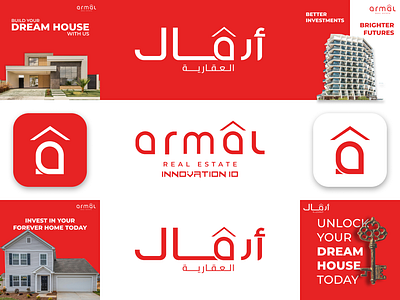 ARMAL REAL ESTATE 3d branding design graphic design graphics logo package real estate social media