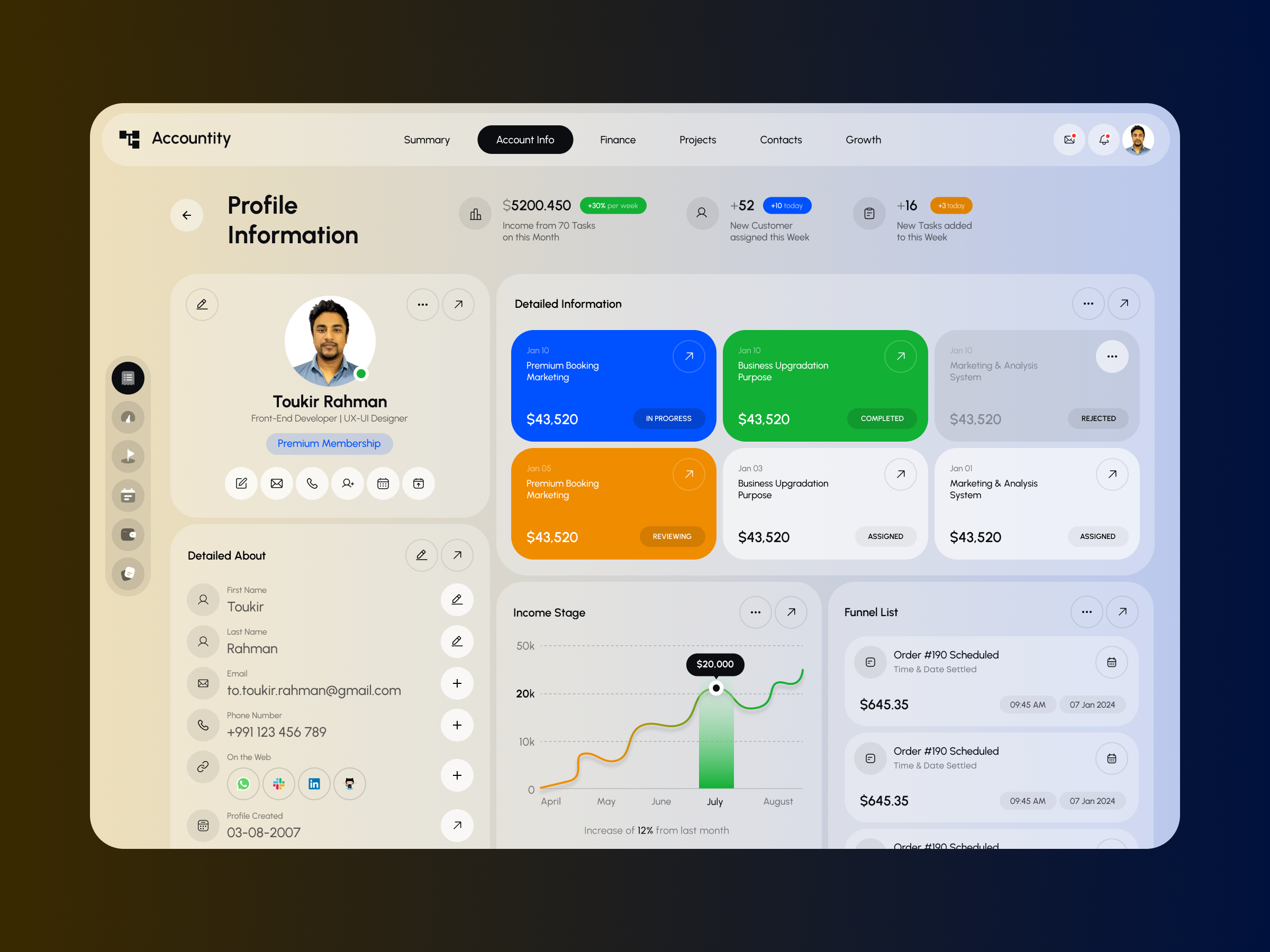 Accountity- Accounting Management accounting accounting management branding custom dashboard custom webapp custom website dashboard design dashboard layout design product product design ui web design website website concept website design website layout website mockup website template
