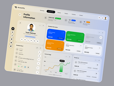 Accountity- Accounting Management accounting accounting management branding custom dashboard custom webapp custom website dashboard design dashboard layout design ui web design website website concept website design website layout website mockup website template