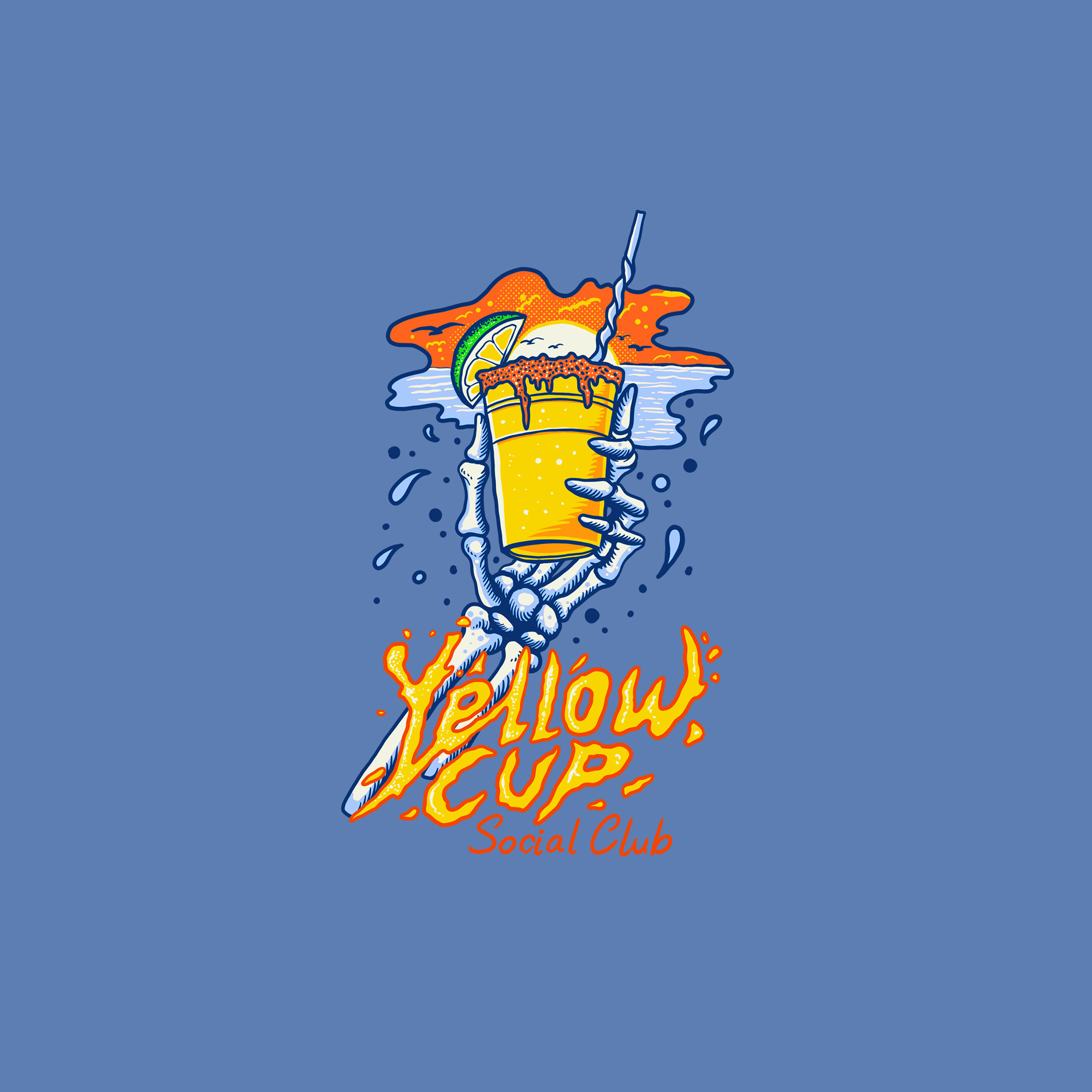 Michelada - T-shirt Design apparel design band merch branding clothing design graphic design illustra illustration