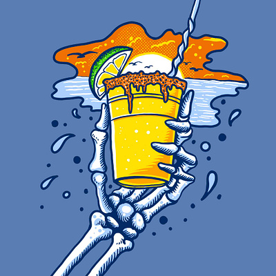 Michelada - Tshirt Design apparel design band merch branding clothing design graphic design illustra illustration