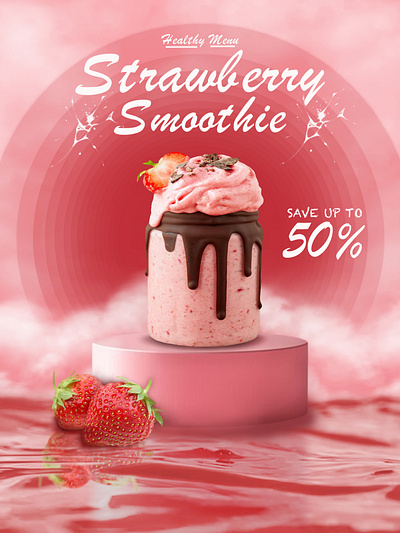 Smoothie Poster animation design graphic design illustration typography ui