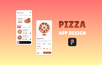 Pizza App Design UI ui