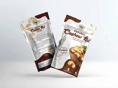 Cashew Nut Packaging Design die cut layout layout design nut packaging nut pouch packaging design packaging design pouch pach pouch pack