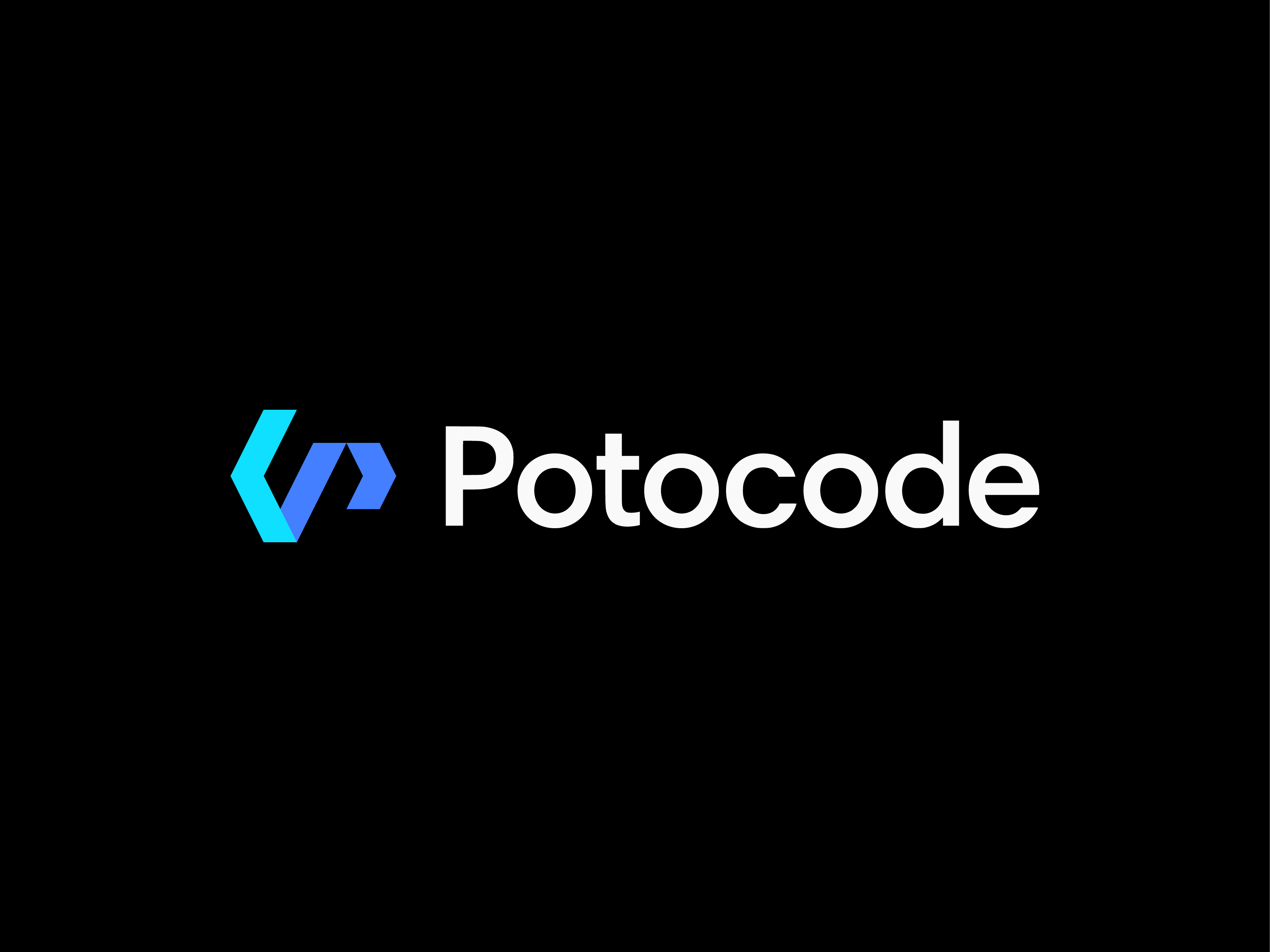 Potocode Logo design abstract branding code code p coders coding coding logo dev developer development it logo logo design saas slash software tech technology technology logo web3