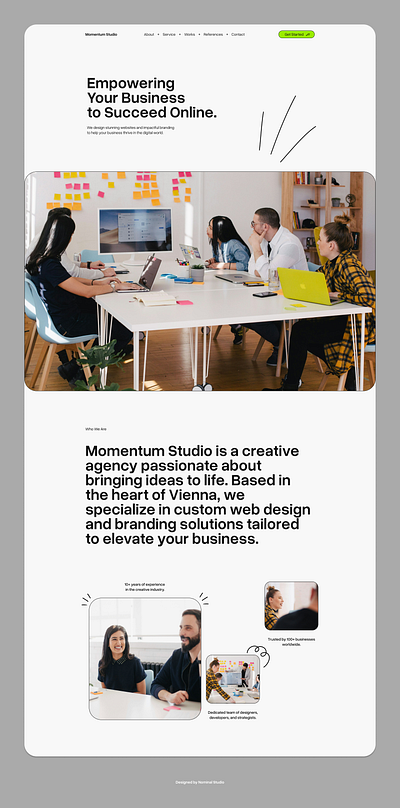 Creative Agency - Website Design branding design ui ux website