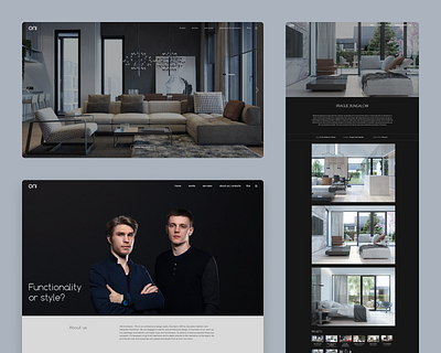 Site for architect agency web design