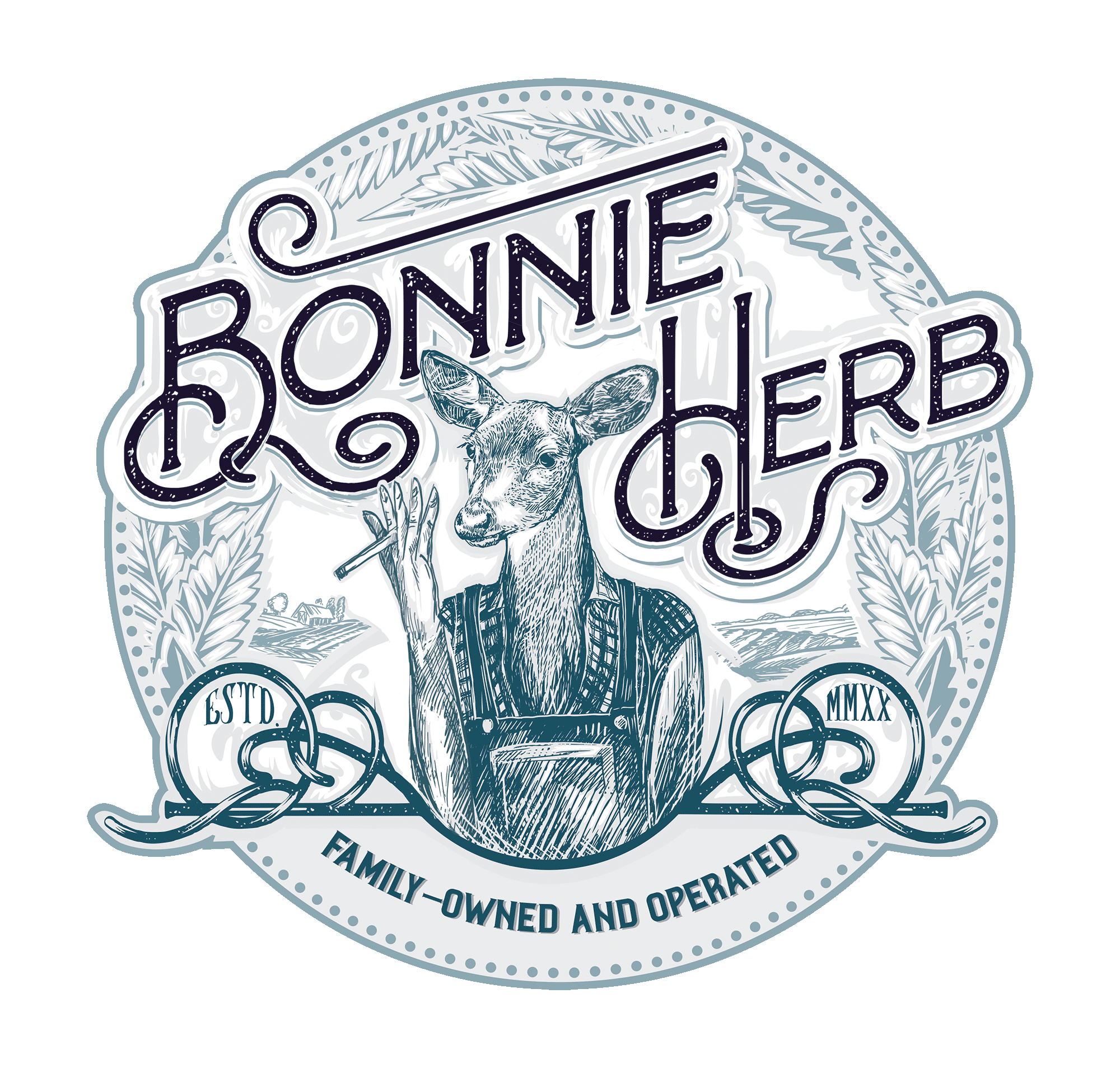 Bonnie Herb agriculture animation branding cannabis farm flower graphic design iving soil organic logo marijuana motion graphics oklahoma