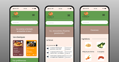 CookUp: L’interface intuitive pour une cuisine facile app cooking figma ui