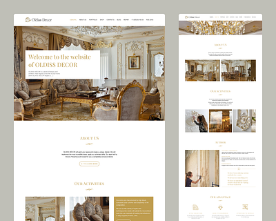 Site for decorator agency site decor decorator design ui ux web web design webdesign website