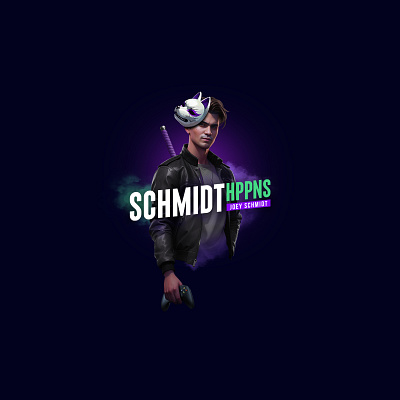 Schmidthppns avatar brand branding controller design designer djoswork gaming japanese katana kitsune logo portfolio schmidt schmidthppns webdesign