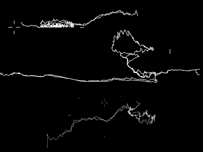 7 Bike Routes 3d biking black elevation paths processing rendered