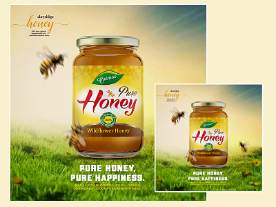 Wildflower Honey Branding: Pure, Natural, and Elegant Design brandingdesign cleandesign creativebranding ecofriendlypackaging foodpackaging goldenglow graphicdesign honeypackaging jardesign labeldesign minimaldesign modernbranding naturalhoney natureinspired organicdesign packagingdesign premiumpackaging productdesign visualbranding wildflowerhoney