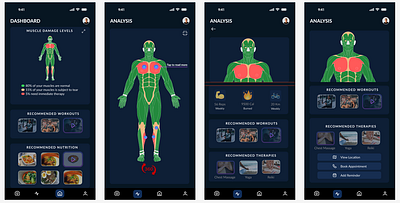 Muscle Trainer App ui ux