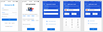 Goexpense mobile app ui