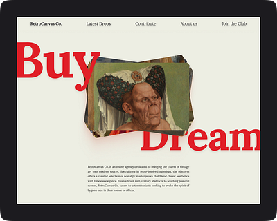 Arthouse — Website Design arthouse brutalism retro ui