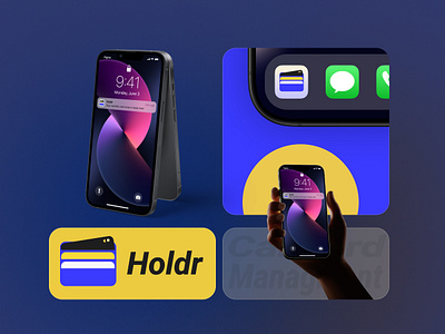 APP Icon for Holdr: Card Management Mobile Application 3d animation branding graphic design logo ui