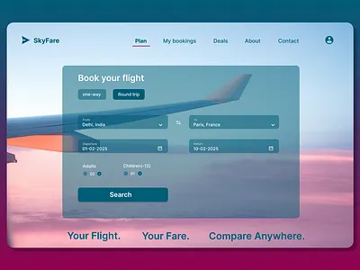 Daily UI #068-Flight Search dailyui dailyui 068 dailyui068 ui ux