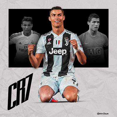 CR7 poster design graphic design