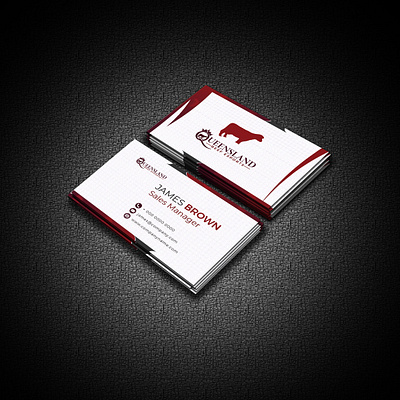 Modern and clean professional business card template design element