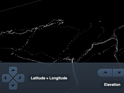 Building a UI 3d biking buttons design dpad elevation geodata interface mapping processing ui userinterface vancouver