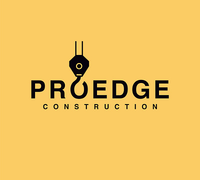 ProEdge Construction Logo Design branding graphic design logo maruf marufbhuiyan maruflogodesigner minimalist logo