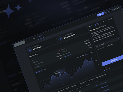 DEX platform - portfolio administration app block chain chart clean coins crypto currency decentralized exchange design finance portfolio product design stats trade trading ui ui design ux ux strategy web design