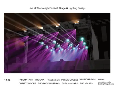 IVEAGH GARDENS FESTIVAL 3d event production graphic design wysiwyg