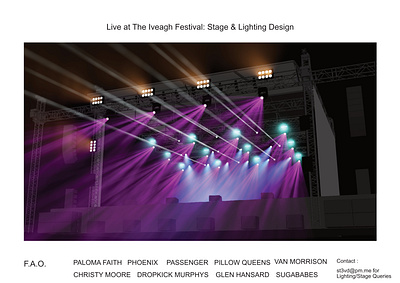 IVEAGH GARDENS FESTIVAL 3d event production graphic design wysiwyg