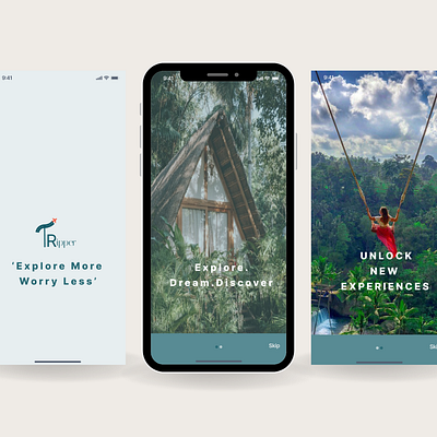 Splash Travel App screens app design designthinking dribbledesign figmadesign travel ui