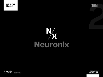 Day 2/100 | Neuronix | Logo_ Challenge | 100days100Logos 100days 100logos aesthetics challenge designbyhns. logo logo design minimal