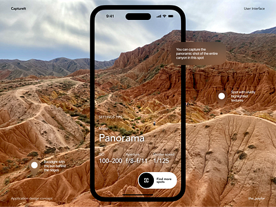 CaptureIt — AI photo assistant ai app assistant ios mobile photo tips travel ui user interface