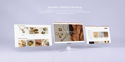 Jewellery Website Mockup accessorieswebsite jewelrydesign jewelrywebsite mockup uiux