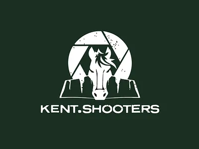 KENT.SHOOTERS - Royal Horse Logo brand brand identity brand visual branding brandmark clean creative graphic design horse horse logo icon logo logo design logo mark logotype mark royal symbol vector visual identity