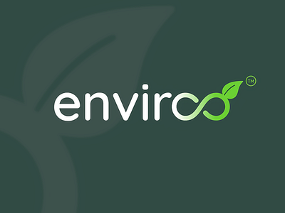 Envirco Logo brand brand design brand identity branding design environment graphic design green illustration infinity leaf logo logo design logo mark modern nature recycle sustainablity symbol typography