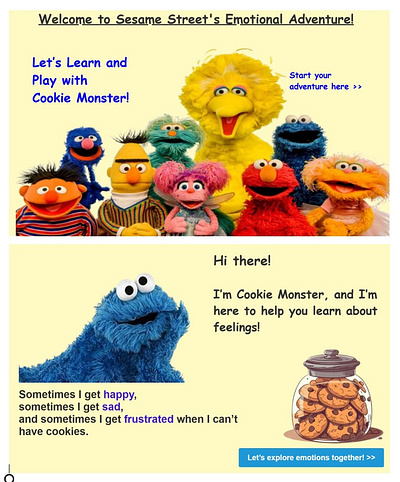 Sesame Street Emotional Learning Prototype