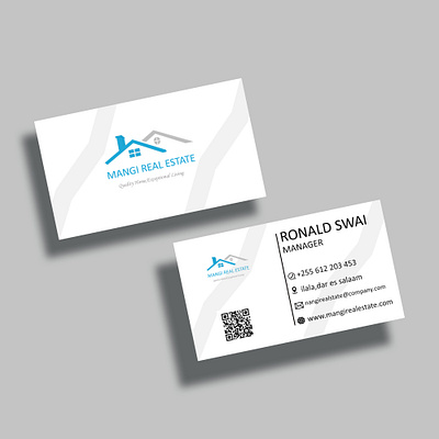 business card for Mangi real estate adobephotoshop business card design graphic design illustration logo design