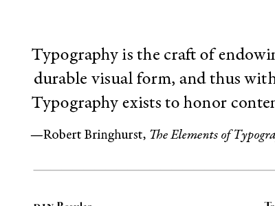 Typography