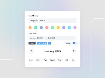 Event Management Dashboard Component UI 🤞 app ui dashboard dashboard component elements event figma management minimal ui ui web component web ui