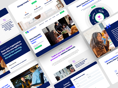 BACG - Website design home page modern navy ui ux web design website website design