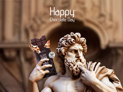 Photomontage For World Chocolate Day with Saedinia Products photomontage