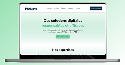 Infiniwave– Design durable et accessible. agency website ecoconception green