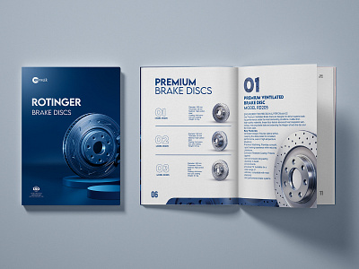 Rotinger Brake Discs Catalogue brake discs car parts catalogue ctalog graphic design