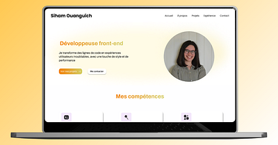 Mon portfolio en tant que développeuse front-end development front end portfolio