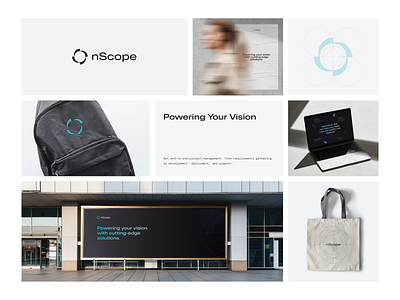 nScope logo branding graphic design logo ui