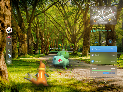 Pokemon: Vision Pro Game ar game game design ui ux vision pro vr